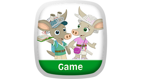 Logo for Aardvark Adventure Tales - Quest for the Monkey King's Treasure
